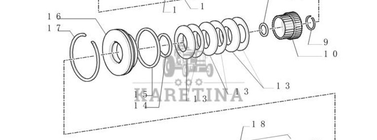 New Holland T6010 Obudowa sprzęgła 47132786-1