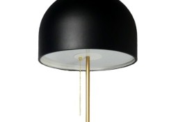 Lampa podłogowa GUSTAVS złoty czarny nowoczesny glamour