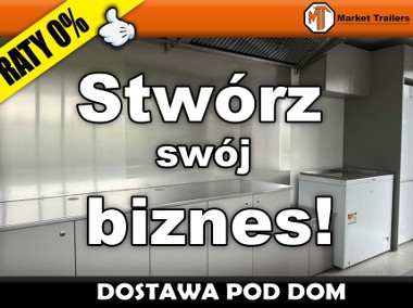 Przyczepa gastronomiczna 4,5m całoroczna foodtruck fast food wyposażony -1