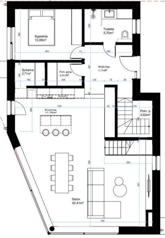 Działka budowlana 972 m² z pozwoleniem na budowę - Widok 4