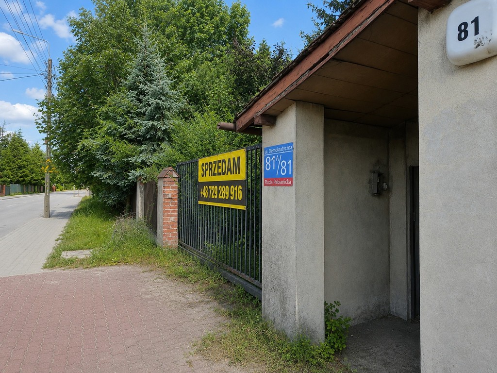 Działka Łódź Górna 852m² – pohled 3