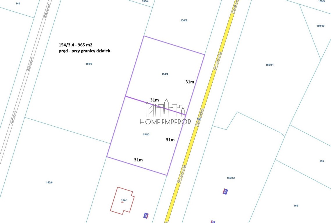 Działka na sprzedaż, 965 m², Łomianki Dąbrowa - Widok 2