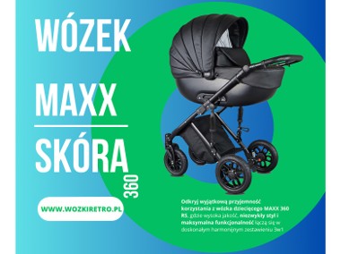 Wózek Dziecięcy Maxx RS 3w1 Wielofunkcyjny Głęboki INDYWIDUALNY + Dodatki-1