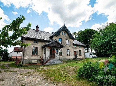 Połowa warmińskiego domu w spokojnej wsi, nad Łyną-1