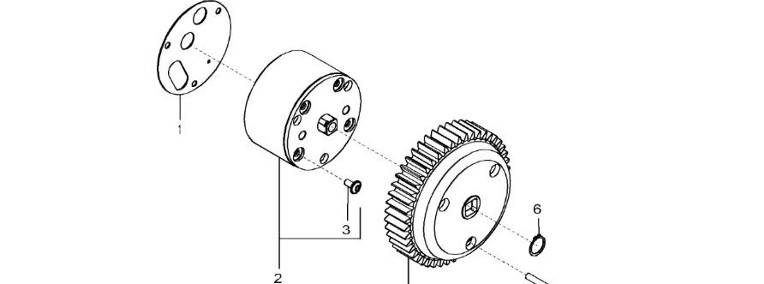 John Deere 9470RX - Pompa olejowa regener. SE501594 (Silnik)-1