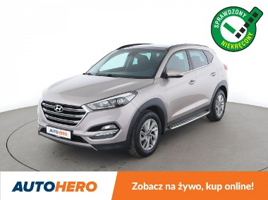 Hyundai Tucson III navi klima auto kamera i czujniki parkowania grzane fotele i kanapa-1