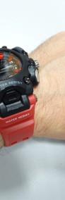 Militarny zegarek analogowo-cyfrowy SMAEL wojskowy czerwony pasek alarm stoper-4