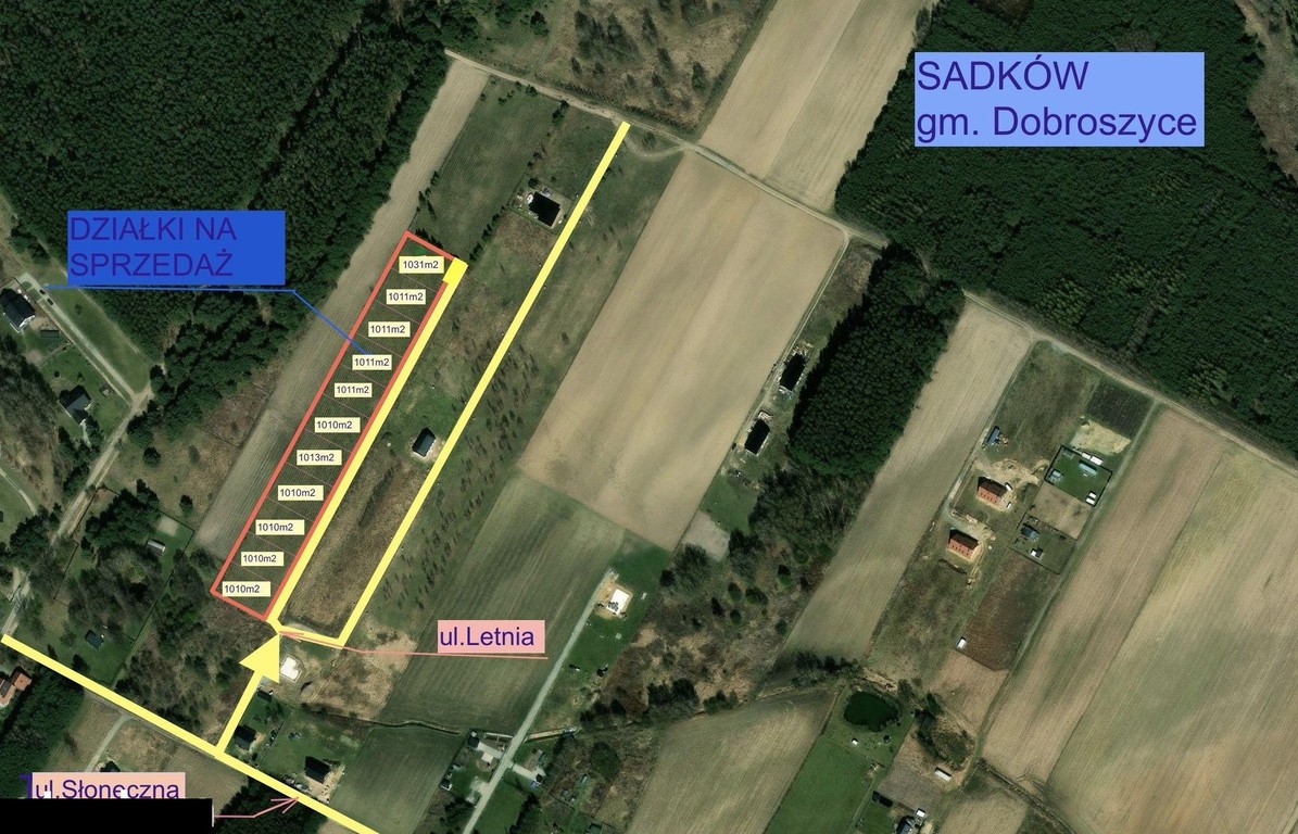 11 działek po 1000 m², w urokliwym miejscu pod lasem ! - Widok 4