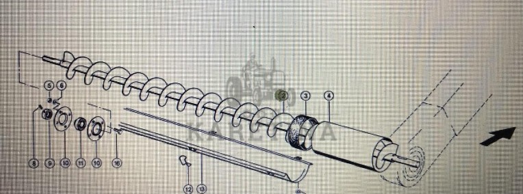 CLAAS 00 0757 248 1/Claas ślimak/Claas Lexion 580 670 760 780-760 460-440 770-1