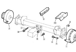 John Deere CTS 9600 - oś przednia zwolnica AH155003 AH155004