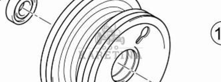 Claas Lexion 740 750 760 Koło Pasowe Napędu Siekacza Słomy 0006651460 00 0665 146 0-1