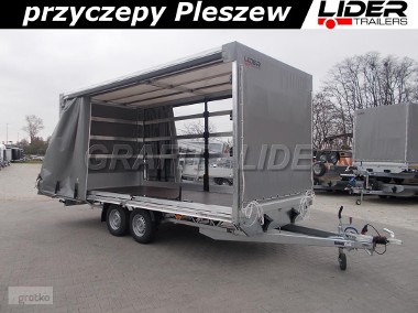 LT-048 przyczepa + plandeka 510x220x220cm, spedycyjna przyczepa ciężarowa , towarowa, firana dwustronna, DMC 3000kg-1