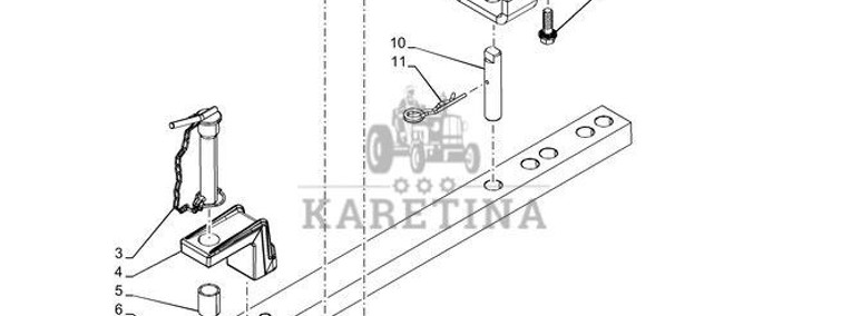 New Holland T6090 T6070 Zaczep 1152mm l 47691082-1