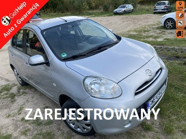 Nissan Micra IV Benzyna, klimatyzacja, dotykowa nawigacja, 8 airbag, isofix-1