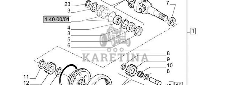New Holland T6010 Wałek przegubowy 5164372-1