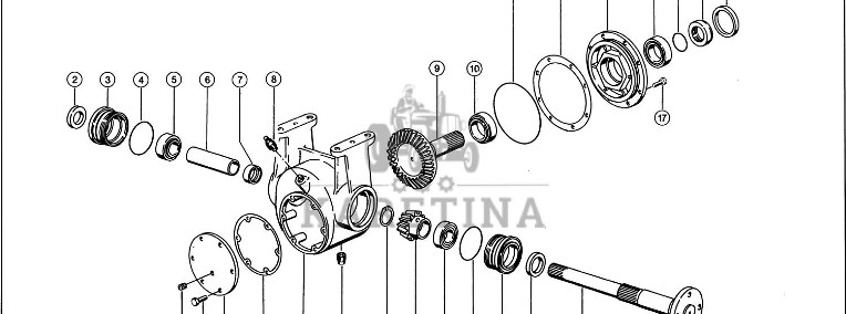 Claas Lexion 580 OBUDOWA PRZEKŁADNI 0006696031 (Przekładnia prawa, napęd rotora)-1
