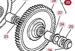 Massey Ferguson 3690 Koło Zębate Zębatka Zębnik CZĘŚCI 3387509M91 1610247M1