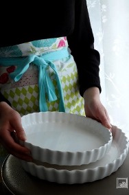 TARTA 29 cm / ceramiczne naczynie ryflowane do pieczenia tarty quiche-2
