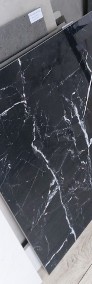 Marmo white, black marmur biały, czarny, płytki gresowe polerowane 80x80 Cerrad -4