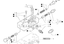 New Holland T6010 T6090 T6070 Zawór kolektora 84135997