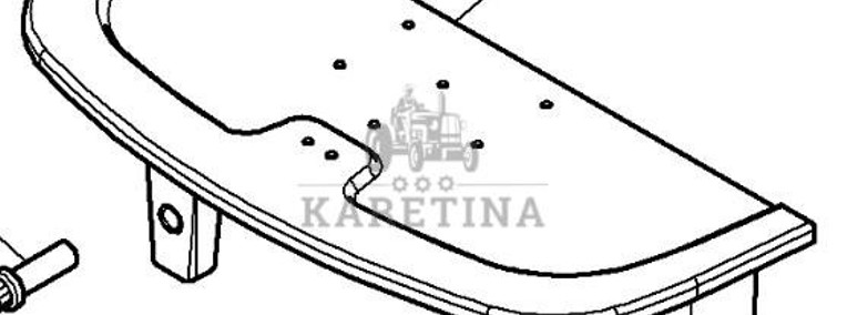 Massey Ferguson 5410 Wspornik Ramy Osi Przedniej CZĘŚCI 4298510M8-1