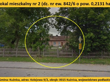 Lokal mieszkalny nr 2 - Kuźnica, Kolejowa 9, województwo podlaskie.-1