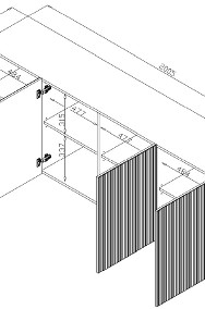 PAFOS komoda 200 biała lub czarna -2