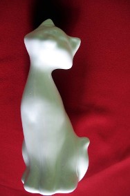 Kot - cały biały - figurka z porcelany - 17 x 7 x 7 cm-2