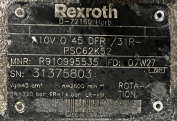 Rexroth A10V O 45 DFR /31R-PSC62K52 ( R910995535 ) Pompa hydrauliczna