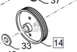 New Holland CR9080 Koło Pasowe Napędu Podajnika CZĘŚCI 84069741