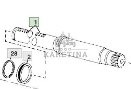 John Deere 8110 8210 8310 8410 Piasta Wrzeciono CZĘŚCI R109847