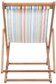 vidaXL Składany leżak plażowy, tkanina, kolorowy 44002-2