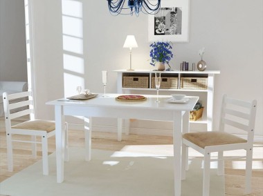 vidaXL Krzesła stołowe, 2 szt., białe, drewno kauczukowe i aksamit242030-1
