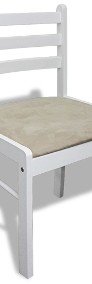 vidaXL Krzesła stołowe, 2 szt., białe, drewno kauczukowe i aksamit242030-3