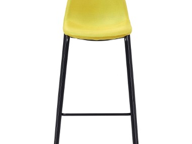 vidaXL Krzesła barowe, 2 szt., żółte, tapicerowane tkaniną281537-1