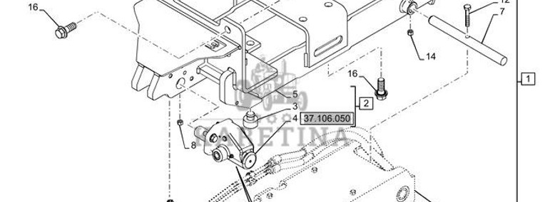 New Holland T6090 T6070 Zaczep 51627702-1