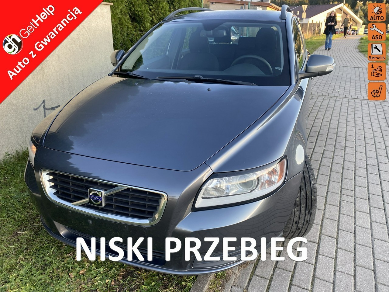 Volvo V50 II DRIVe, wersja po liftingu, klimatronik,symboliczny przebieg,hak,impo