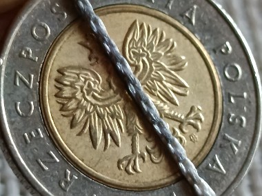 Sprzedam monetę 5 zloty 1994 rok skręcony orzeł źle bity rdzeń-1