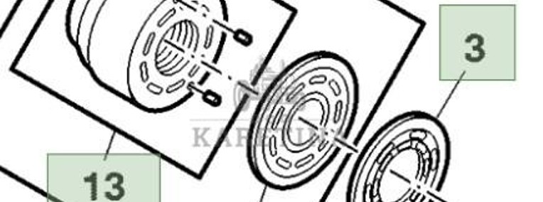 John Deere 9780CTS 9780i CTS 2005rok Cylinder Pompy Hydraulicznej AZ51529 Z65106 H138900-1