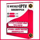 12-miesięczna subskrypcja Premium IPTV Wysoka jakość 4K