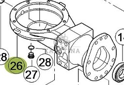 CLAAS Orbis 450 Rura Kołnierza Przekładni Rozdzielającej CZĘŚCI 0001392890 00 0139 289 0