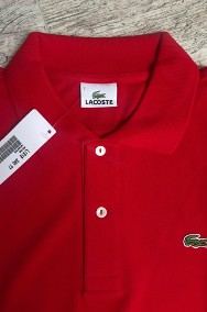 Czerwony t-shirt Lacoste z metką XL-2