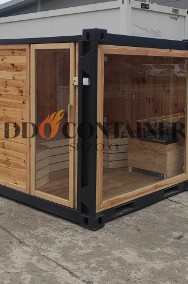 Sauna ogrodowa z kontenera magazynowego -2