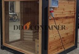 Sauna ogrodowa z kontenera magazynowego 