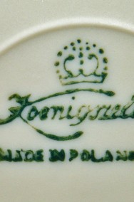 5 spodków porcelanowych Koenigszelt Jaworzyna Śląska z lat 1945 - 1957-2