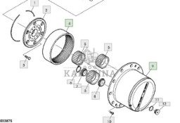 John Deere 6230 6630 Układ Planetarny Przedniego Napędu L156890 L166395 L156871 L156883