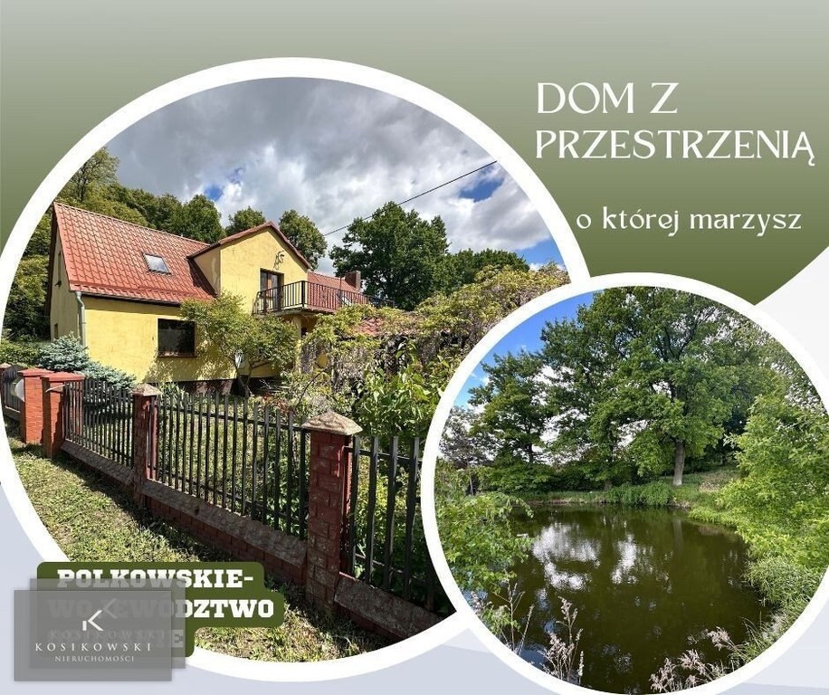Dom na wsi, z dużą działką i stawem 140m2
