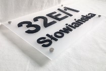 Numer na dom 3D, tabliczka adresowa 30x25cm - wysyłka kurierem 