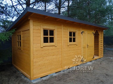 Nowoczesna stodoła domek z drewutnią nowoczesny styl Producent-1