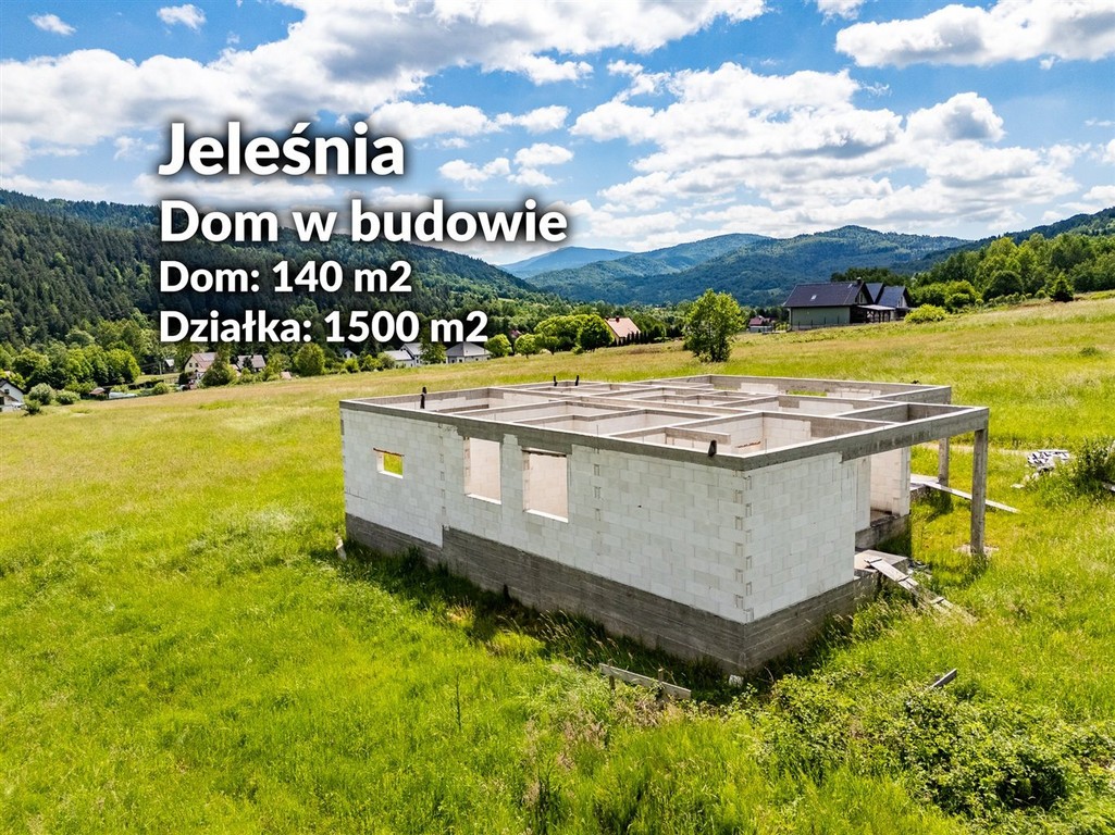 dom w budowie | Jeleśnia| widokowa działka - Widok 2